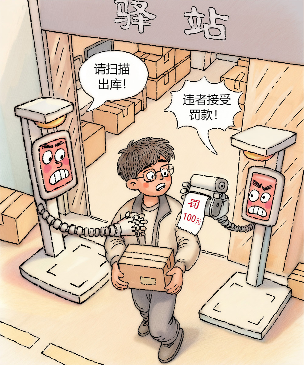 澎湃漫评｜一家快递驿站，哪来的罚款权？